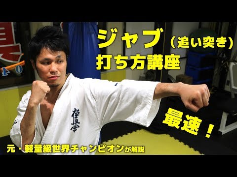 ジャブ(追い突き)の打ち方講座【極真空手】