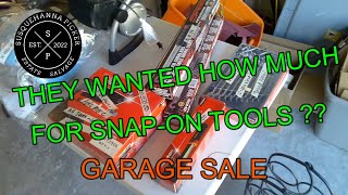 GARAGE SALE SCORE SNAP-ON TOOLS ! UNBELIEVEABLE PROFIT