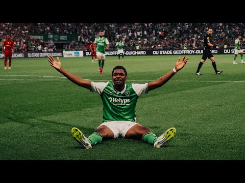 Les buts des Verts face à Rodez, vus du bord du Chaudron ! 👀