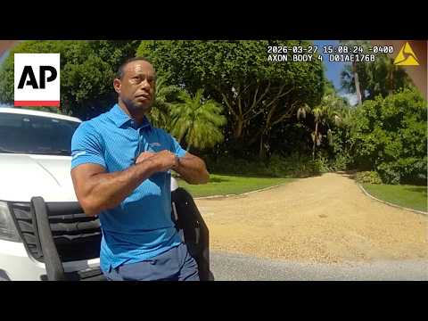 Video Thumbnail: Tiger Woods tells deputy he was 'talking to the president,' body cam shows