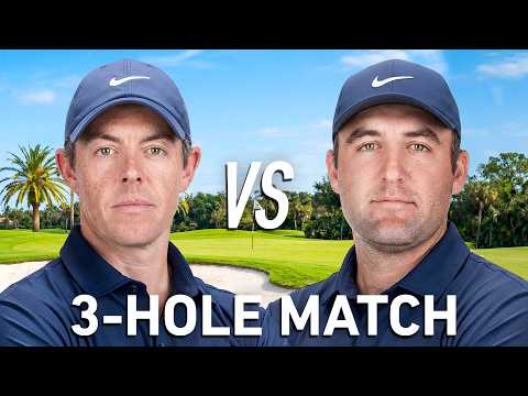 Rory McIlroy Vs Scottie Scheffler (3-Hole Match)