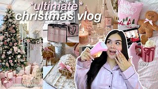 ULTIMATE CHRISTMAS VLOG🎄🎀 opening presents, baking, christmas shopping & haul!