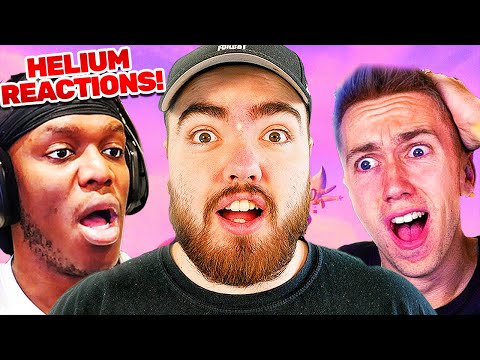 Reacting to THE HELIUM SONG Reactions with Miniminter! (KSI, Crypt & More!)