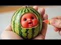 Cute Fruit Babies Eating Real FruitSatisfying Fruitbaby Satisfyingai Oddlysatisfying Viral