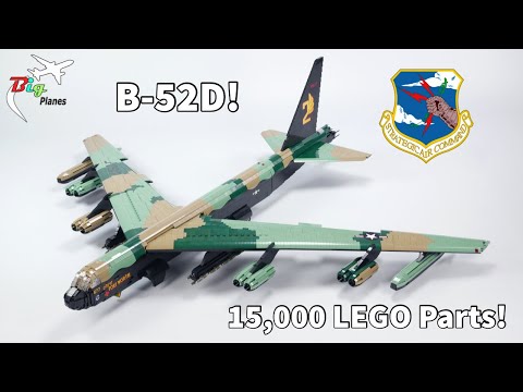 LEGO B-52 “Stratofortress” MOC! 5 Foot Wingspan Over 15,000 Parts!