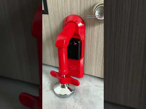 Strong and reliable! Portable Metal Jammer Door Stopper for instant door security.