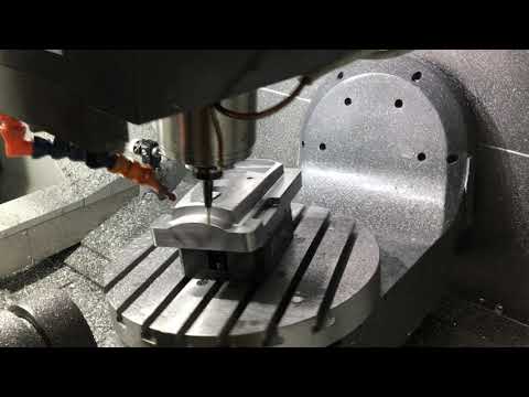 Mastercam 5X machining on a Plastic injection mold Core - Haas UMC 750SS