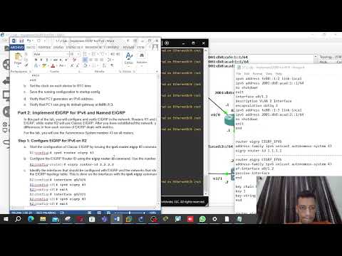 5.1.2 Lab - Implement EIGRP for IPv6