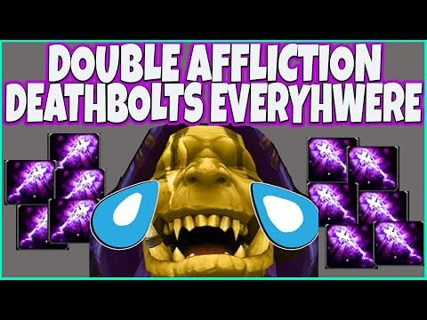DOUBLE AFFLICTION WARLOCK IS UNSTOPPABLE? DEATHBOLTS ARE EVERYWHERE  MASSIVE ONESHOTS RANKED ARNENAS