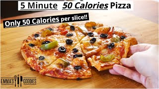 ONLY 50 Calories PIZZA ! LOW CALORIE PIZZA RECIPE / 50 cal per slice!