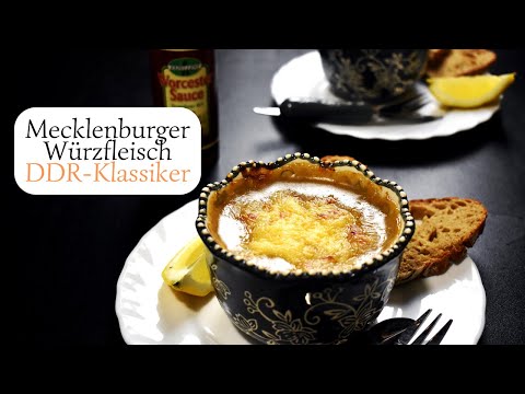 Mecklenburger Würzfleisch mit Käse überbacken (DDR Klassiker)