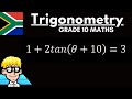 Trig Equations Grade 10