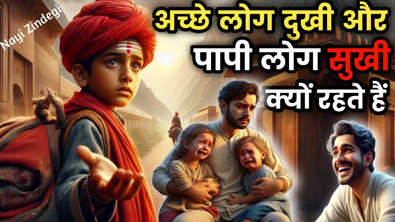 यमराज ने बताया अच्छे लोग दुखी क्यों रहते हैं? और पापी लोग सुखी क्यों रहते हैं? / 🤔 मजेदार कहानी