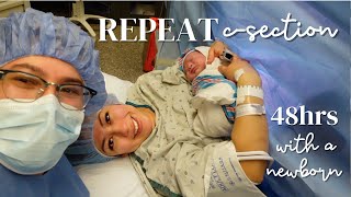 REPEAT C-SECTION LABOR EXPERIENCE + THE FIRST 48 HRS WITH A NEWBORN