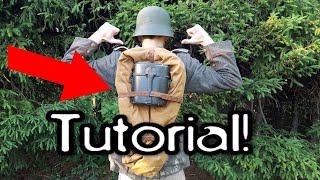 World war 1 German assault pack (Sturmgepäck) tutorial