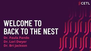 Welcome to Back to the Nest