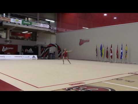 Isabella Haldane Junior Rope 2016 CDN Championships RG Comp B