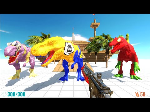 FPS DEATHRUN SHIP with HP Bar - Animal Revolt Battle Simulator ARBS