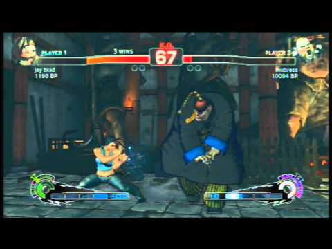 SSFIV: jay blad (Ibuki) Vs mubress (Rufus) - First Round Comeback