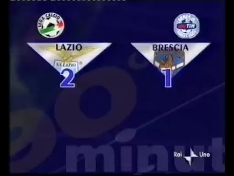 2000-01 (4a - 01-11-2000) Lazio-Brescia 2-1 [Hubner(R),S.Inzaghi(R),S.Inzaghi] Serv 90°Minuto Rai1