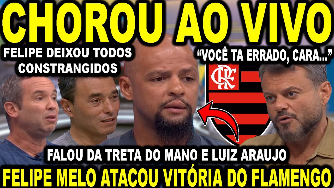 FLAMENGO FEZ FELIPE MELO CHORAR AO VIVO NA GLOBO! FLUMINENSE 1X2 FLAMENGO! CONSTRANGEU TODO MUNDO!
