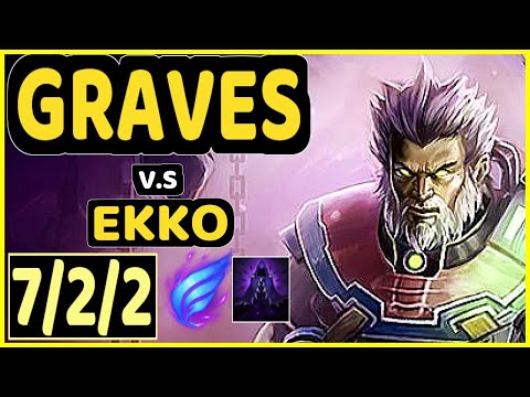 SEVENARMY (GRAVES) vs EKKO - 7/2/2 KDA JUNGLE GAMEPLAY - EUW Ranked GRANDMASTER