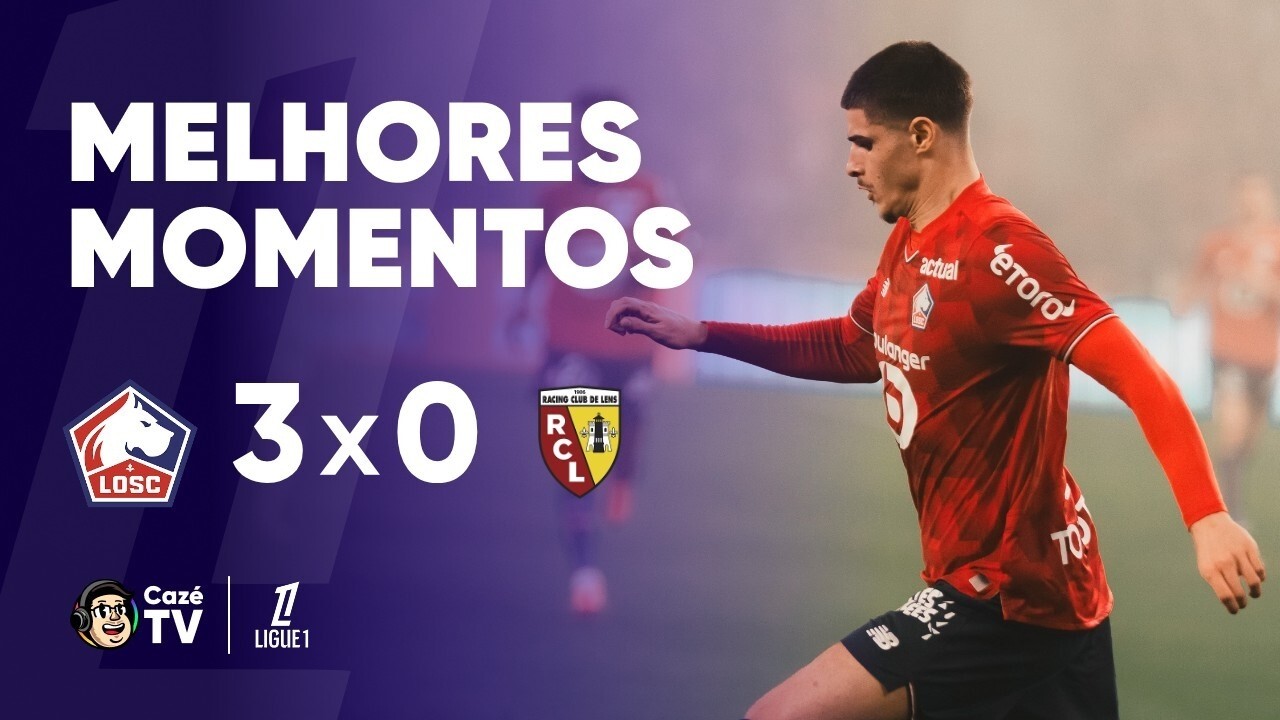 MELHORES MOMENTOS: LILLE 3 X 0 LENS | LIGUE 1 2025/2026 | 28ª RODADA