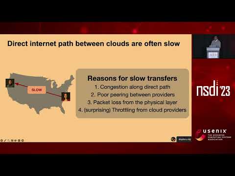 NSDI '23 - Skyplane: Optimizing Transfer Cost and Throughput Using Cloud-Aware Overlays