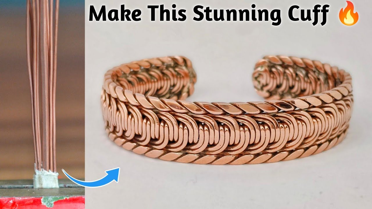 Handmade Copper Cuff Bracelet | Stunning Layered Design Tutorial (Gold Smith Luke)