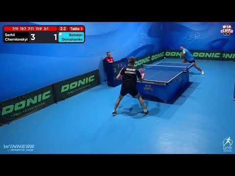 10:00 Serhii Cherniavskyi 2-3 Bohdan Doroshenko West 1 WIN CUP 17.11.2022 | TABLE TENNIS WINCUP