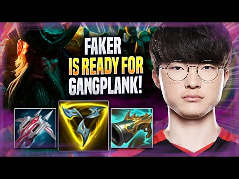 FAKER IS READY FOR GANGPLANK! - T1 Faker Plays Gangplank TOP vs Gwen! | Season 2022