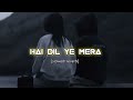 Hai Dil Ye Mera ️ Slowed Reverb Ll 𝒊𝒏𝒎𝒚𝒛𝒐𝒏𝒆
