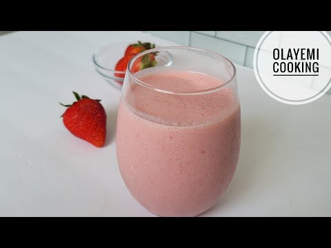 HOW TO MAKE PERFECT STRAWBERRY SMOOTHIE! STRAWBERRY SMOOTHIE RECIPE 🍓 EASY & HEALTHY