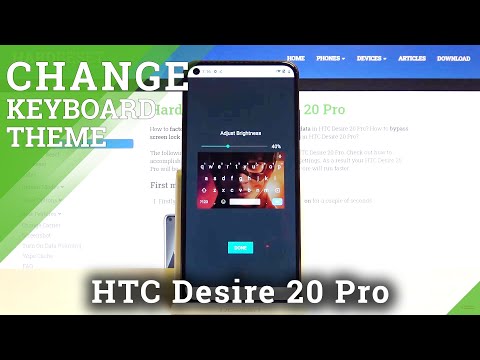 How to Personalize Keyboard in HTC Desire 20 Pro - Customize Keyboard Theme with Picture