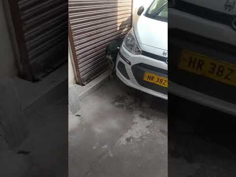 Cute black street Dog 🐕 going behind Car 🚘 #Niteshpandey 😃