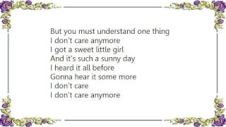 Chris Rea - I Don&#39;t Care Any More Lyrics