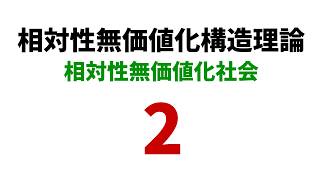 相対性無価値化構造理論の提唱 2【無価値化社会】