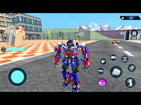 Army Robot Multiple Transformation War: Jet Robot Bike Tank Transform Game - Android Gameplay