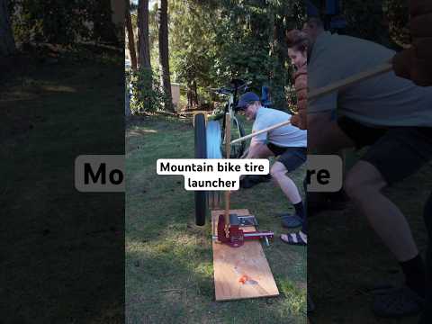 Launching tires is harder than it looks! #bikehacks #tires #mtb