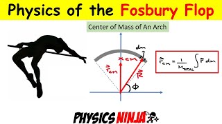 Physics of the Fosbury Flop:  Center of Mass of the Arch