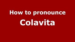 How to pronounce Colavita