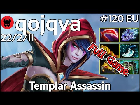 qojqva [Alliance] plays Templar Assassin!!! Dota 2 Full Game 7.21