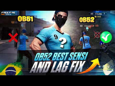OB52 LAG FIX + BEST SENSI 😱🔥 | SETTINGS REVEALED ⚙️📱 | NO LAG &  RECOIL 🥶✅ |  FF MAX | CLOUDYY