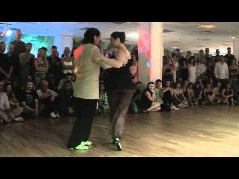  Fernando Sanchez  and  Ariadna Naveira  are  dancing  to  the  tango  "  Andate Con La Otra  "