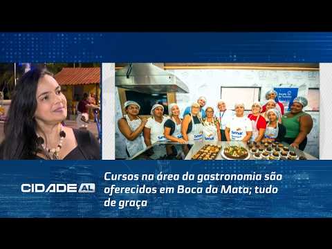 Cursos na área da gastronomia são oferecidos em Boca da Mata; tudo de graça