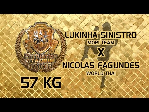 Portuarios Stadium 13/02 - Lukinha Sinistro (Mori Team) x Nicolas Fagundes (World Thai) 57 Kg