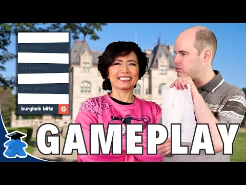 Burglar's Blitz - Board Game Playthrough. Be the Thief That Won't Get Caught