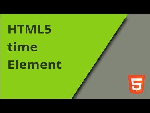 HTML5 time Element