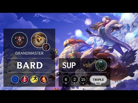 Bard Support vs Pyke - EUW Grandmaster Patch 9.9