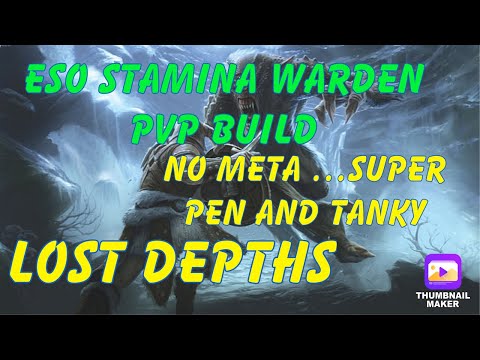 ESO Stamina Warden PvP Build 😱Unkillable Frost Goat NO META NO PROC 🙀 Lost Depths